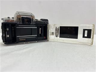 Pentax SF1/SFX Transparent 35mm film camera demonstrator Pentax SF1/SFX Transparent 35mm film camera demonstrator